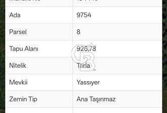 Döşemealtı EKŞİLİ'de, 926 Metrekare SATILIK Tarla - 3 - 377990
