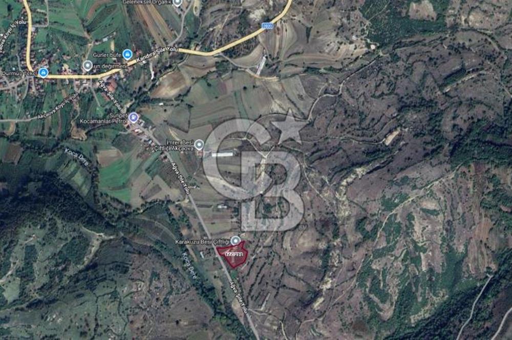 KANDIRA AKÇAOVA AĞVA-ŞİLE YOLUNA CEPHE 8.107 M2 ÇİFTLİK-TARLA