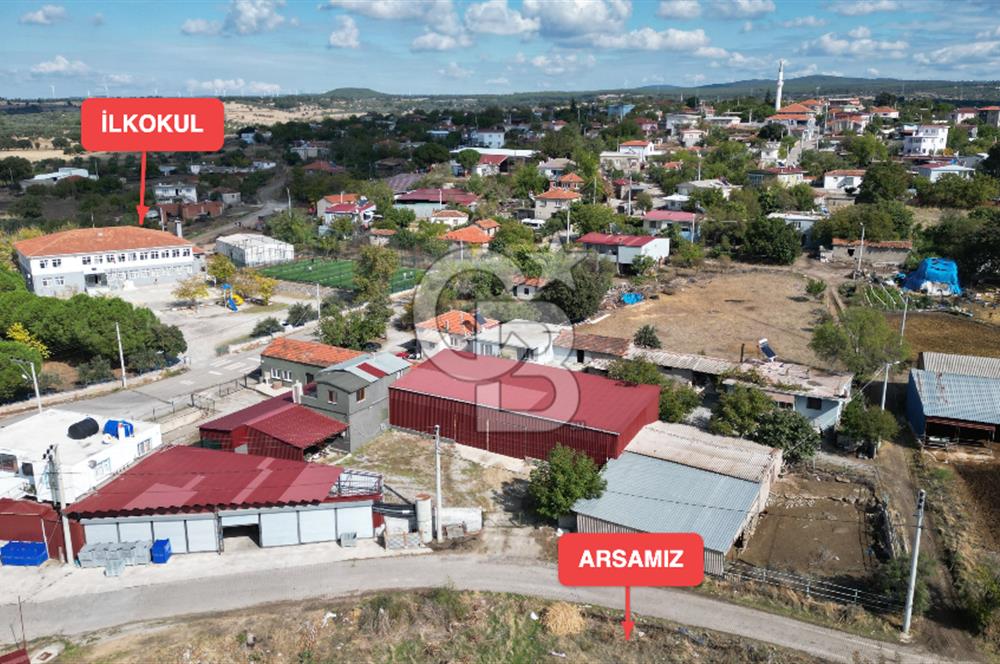 ÇANAKKALE MERKEZ AKÇAPINAR KÖYÜ RUHSATI HAZIR SATILIK ARSA !!