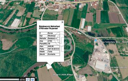 Bursa Mudanya Balabancık'ta 448,96 m² Müstakil Tapulu Tarla