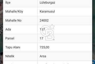 LÜLEBURGAZ KIRIKKALELİDE SATILIK HARİKA ARSA! - 2 - 378345