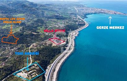 DENİZE 450 METRE MESAFEDE, İMARA CEPHE, DENİZ MANZARALI ARSALAR