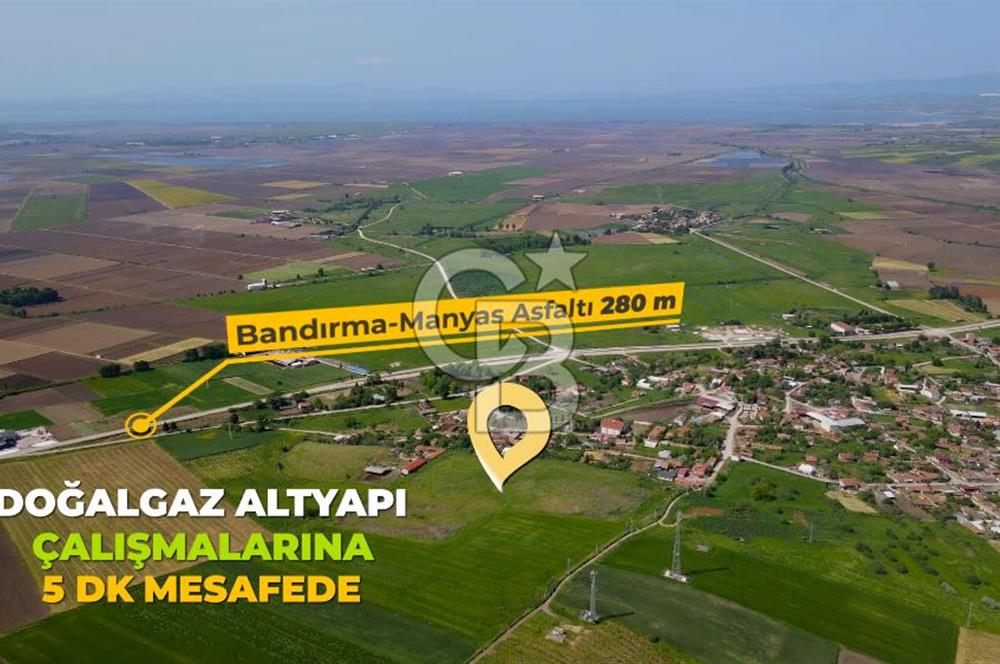 BALIKESİR MANYAS HAYDAR'DA EMSALSİZ SATILIK VİLLA İMARLI ARSALAR