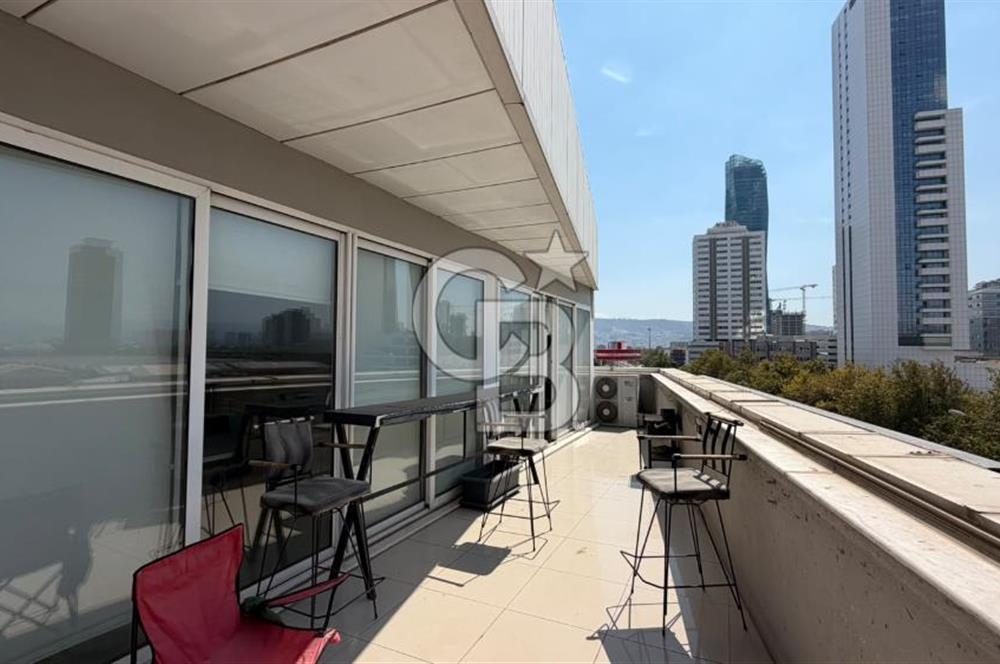 Folkart Tower's Karşısı Cadde Üzeri Teraslı Satılık Ofis