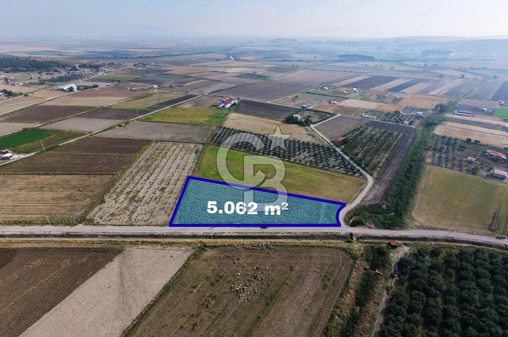 FOÇA GERENKÖY'DE 5.062 m² MÜSTAKİL TAPULU, 150 M YOL CEPHELİ