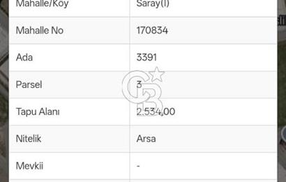 SARAY İMARDA KÖŞE PARSEL KUPON SATILIK FIRSAT SANAYİ ARSASI