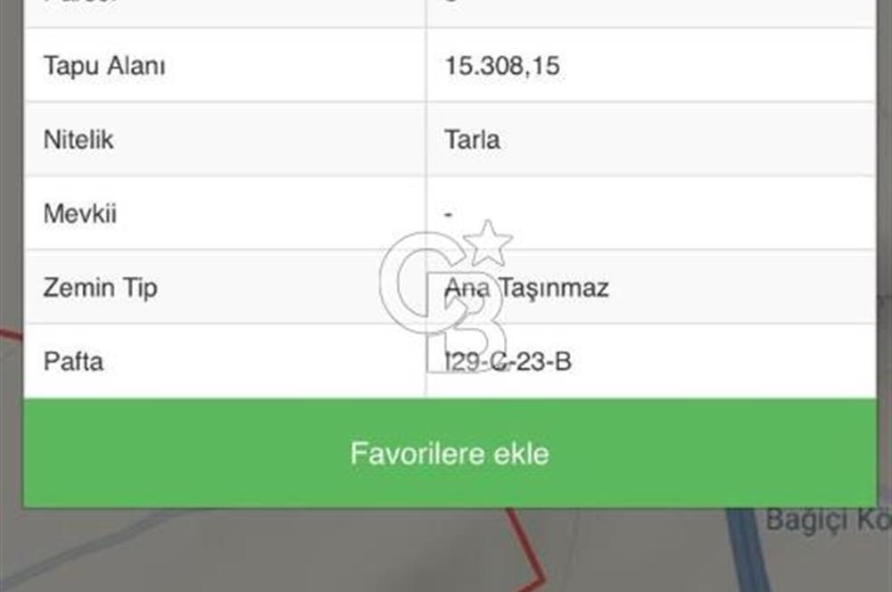 GÖLBAŞI SOĞULCAK TEK TAPU TAKASLI 15 DÖNÜM SATILIK TARLA