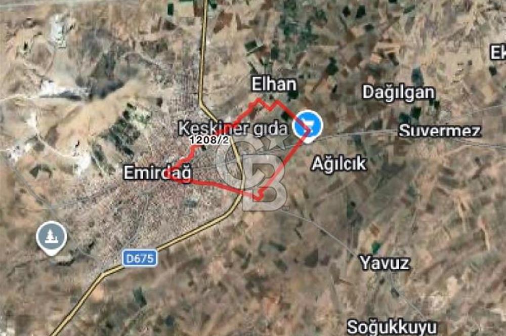 CB CITY'DEN EMİRDAĞ İNKİLAP MAHALLESİNDE SATILIK ARSA