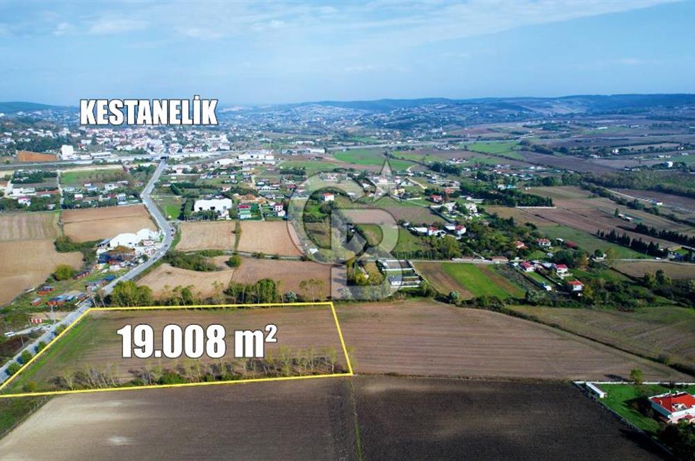 ÇATALCA KESTANELİKTE ANA YOLA SIFIR KONUMDA FIRSAT SATILIK TARLA