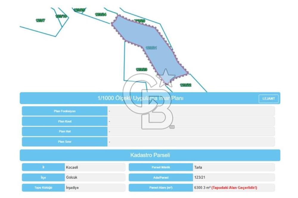 GÖLCÜK İRŞADİYE'DE DOĞA İÇİNDE 6.300 m² SATILIK TARLA