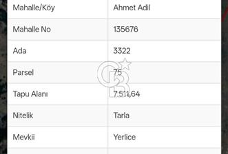 AKYURT / AHMET ADİL MAH'DE KÖK TAPU UYGUN FİYAT SATILIK TARLA - 4 - 378940