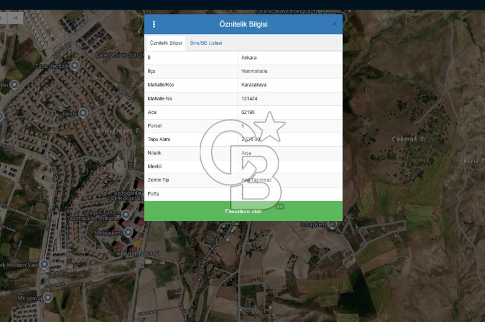 CB PREMIUM'DAN MEBUSKENT'İN YANINDA 5 VİLLALIK SATILIK ARSA