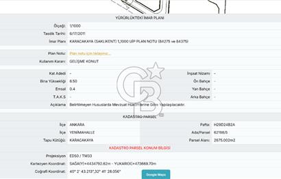 CB PREMIUM'DAN MEBUSKENT'İN YANINDA 5 VİLLALIK SATILIK ARSA