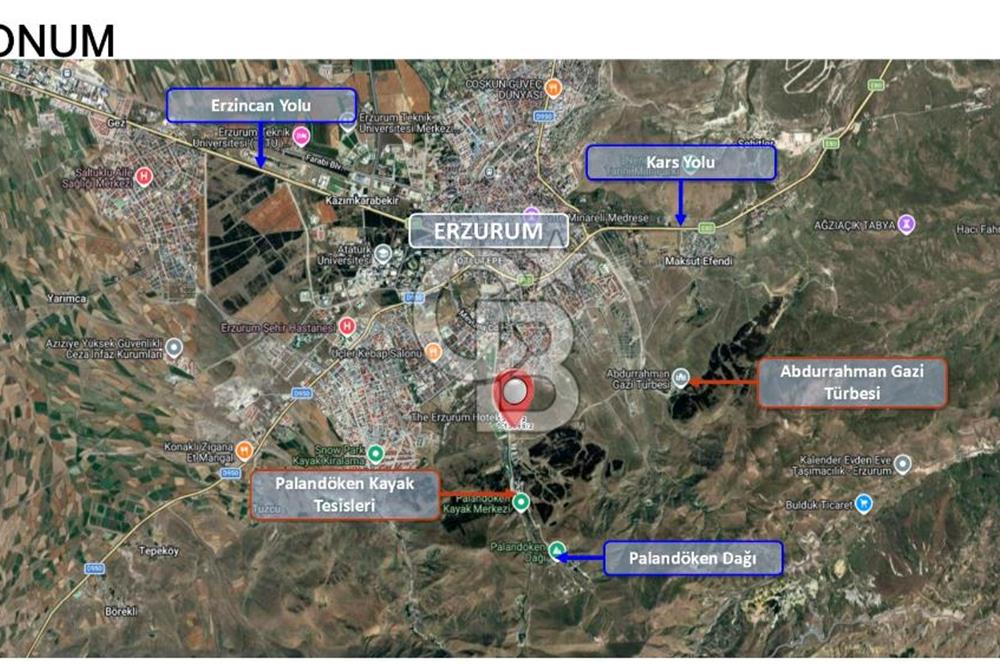 ERZURUM PALANDÖKEN OTELLER BÖLGESİNDE EŞSİZ TURİZM YATIRIM FIRSA
