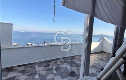 BODRUM GÜNDOĞAN PLAJLI SİTEDE DENİZ MANZARALI  KİRA GETİRİLİ 4 KATLI SATILIK VİLLA